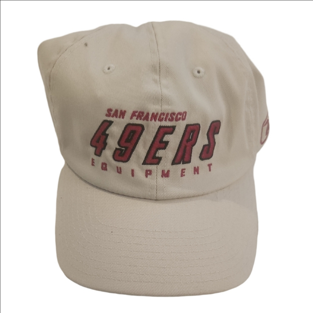 Reebok NFL Equipment Cream & Red SF 49ers Hat
